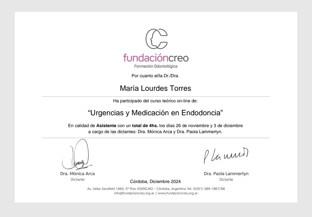 CURSO DE Urgencia en Endodoncia