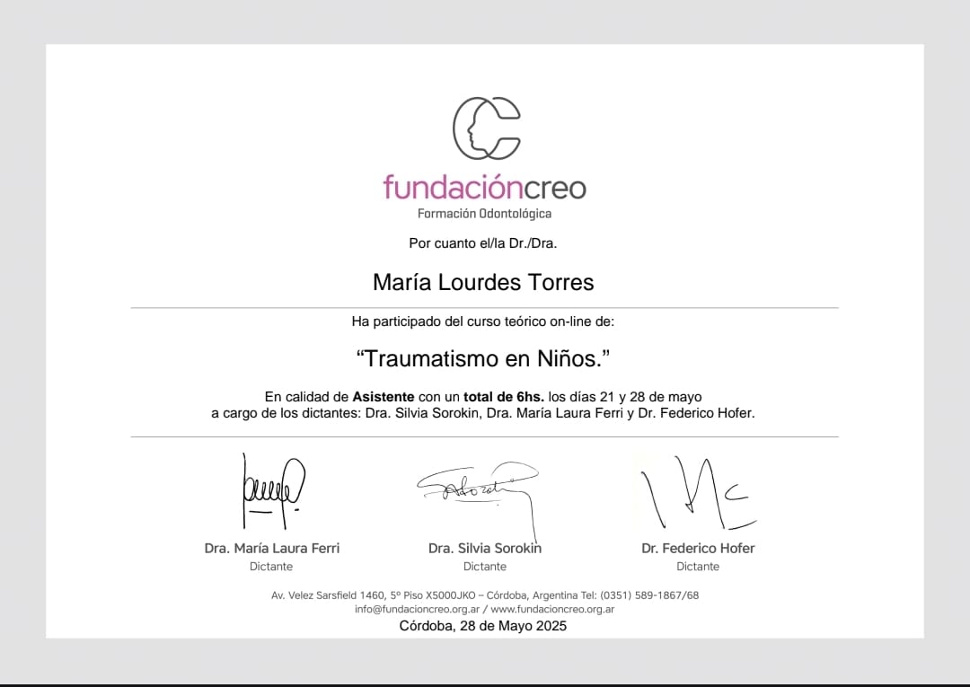 CURSO DE Traumatismo en niños